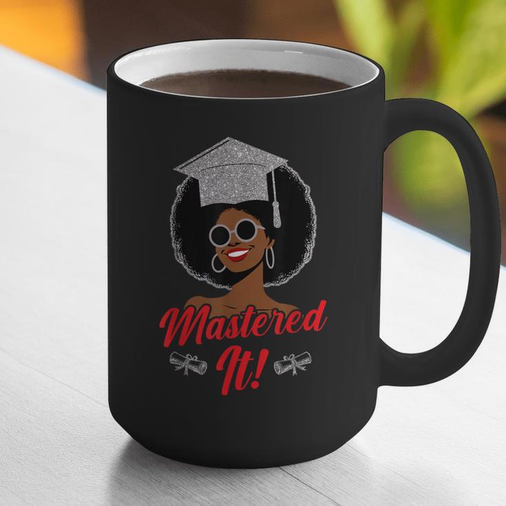 Master Degree Graduation Gifts Black Girl Graphic Print Coffee Mug
