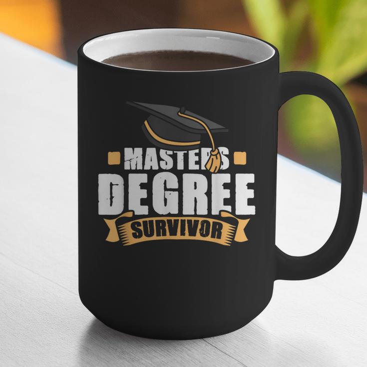 Masters Degree Survivor Graduation For MBA Graduate Graphic Print Coffee Mug
