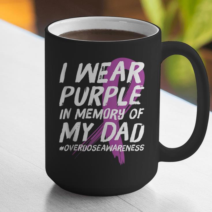 Memory Of Dad Wear Purple Overdose Awareness Graphic Print Coffee Mug Memory Of Dad Wear Purple Overdose Awareness Graphic Print Coffee Mug