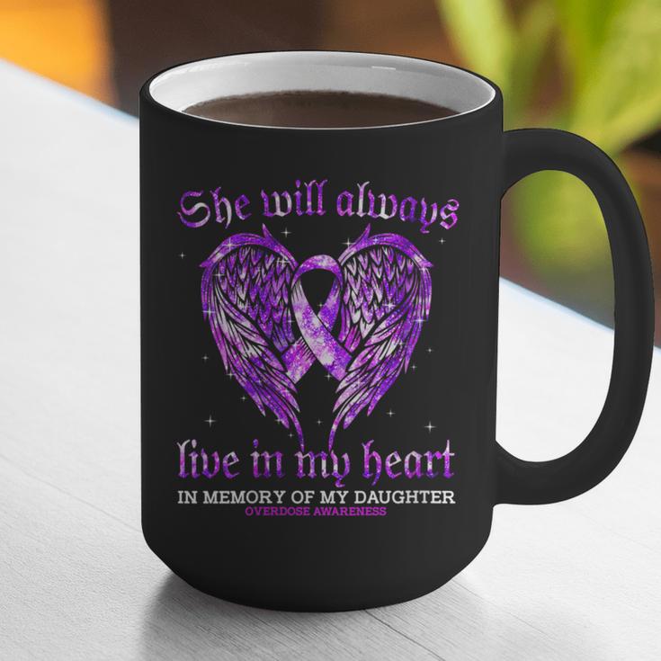 In Memory Of My Daughter Overdose Awareness Angel Wing Graphic Print Coffee Mug In Memory Of My Daughter Overdose Awareness Angel Wing Graphic Print Coffee Mug