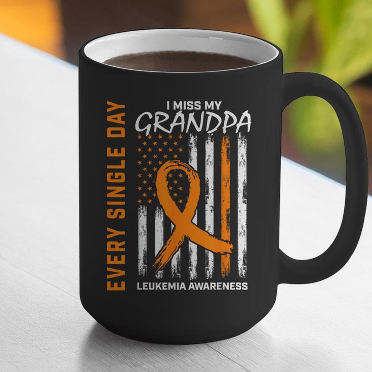 In Memory Of Grandpa Leukemia Awareness Products Flag Shirts Graphic Print Coffee Mug
