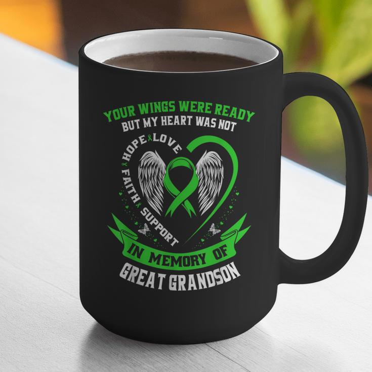 In Memory Of Great Grandson Non Hodgkins Lymphoma Awareness Graphic Print Coffee Mug