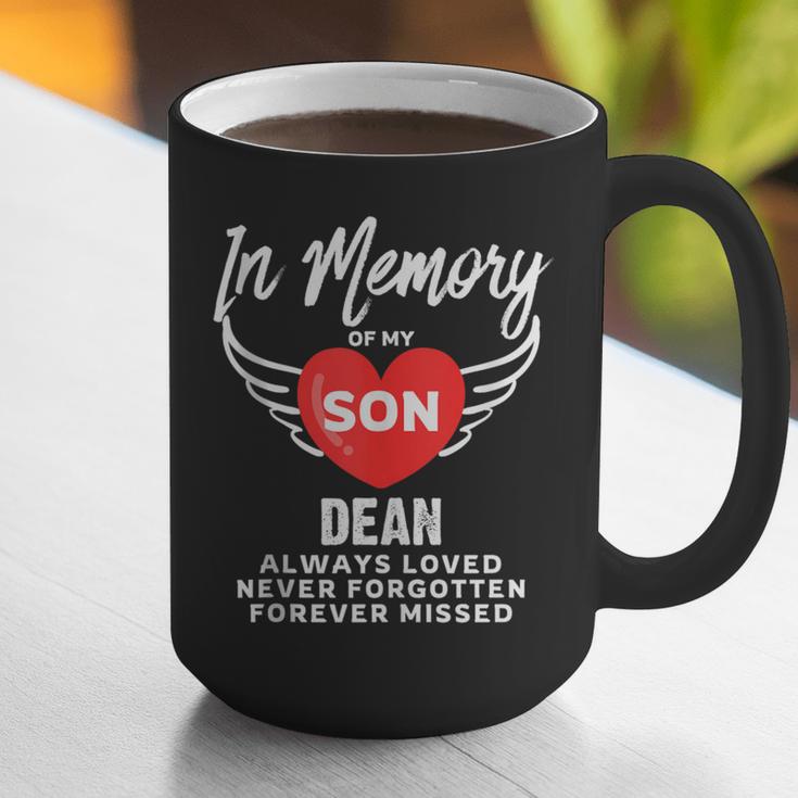 In Memory Of Son Dean Customized Personalized Memorial Graphic Print Coffee Mug In Memory Of Son Dean Customized Personalized Memorial Graphic Print Coffee Mug