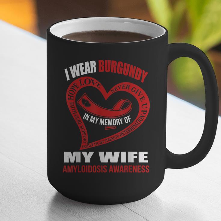 In My Memory Of My Wife AMYLOIDOSIS AWARENESS Graphic Print Coffee Mug In My Memory Of My Wife AMYLOIDOSIS AWARENESS Graphic Print Coffee Mug