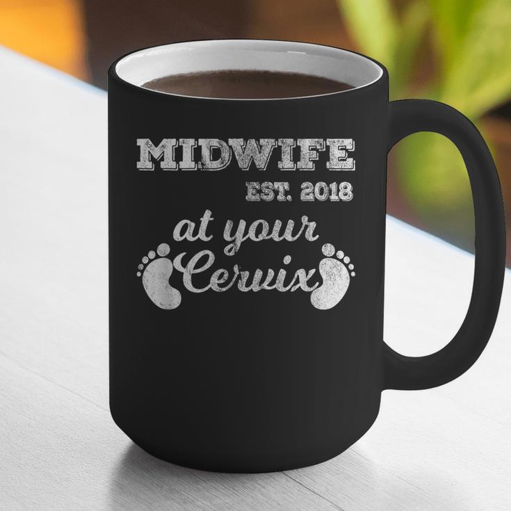 Midwife Est 2018 At Your Cervix Graduation Graphic Print Coffee Mug