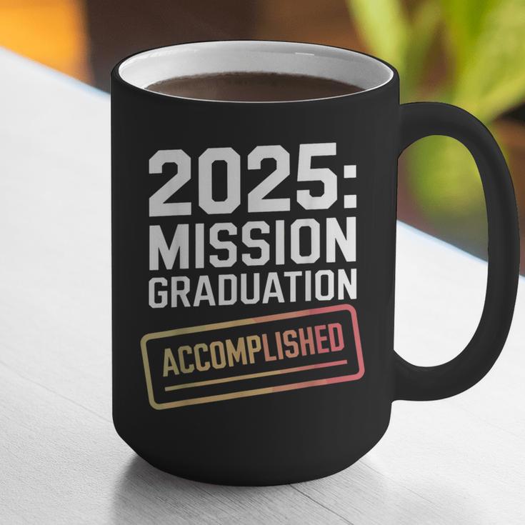Mission Graduation Accomplished For Class Of 2025 Graphic Print Coffee Mug