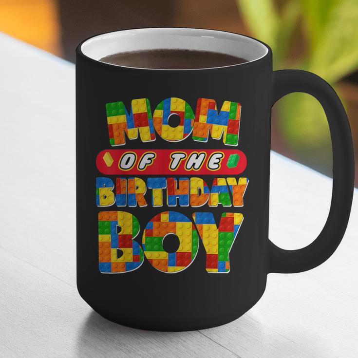 Mom And Dad Birthday Boy Building Bricks Family Party Decor Graphic Print Coffee Mug