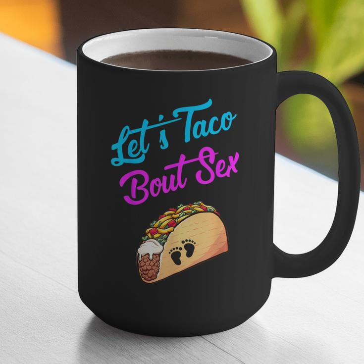 Mom Dad Let's Taco Bout Sex Gender Reveal Party Graphic Print Coffee Mug