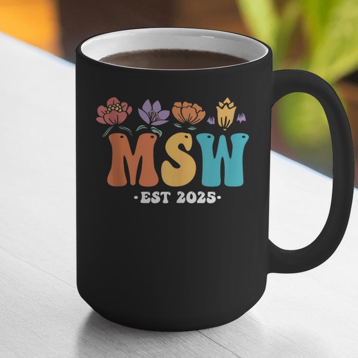 MSW Est 2025 Graduation School Social Worker Shirt Master Graphic Print Coffee Mug