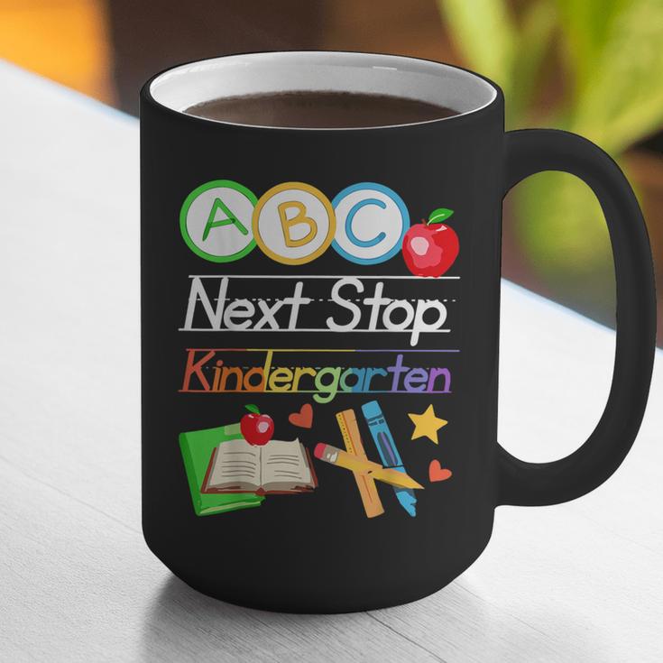 Next Stop Kindergarten Preschool Graduation 2025 Boy Girl Graphic Print Coffee Mug
