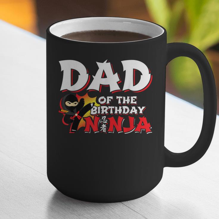 Ninja Birthday Party Dad Of The Birthday Ninja Small Graphic Print Coffee Mug