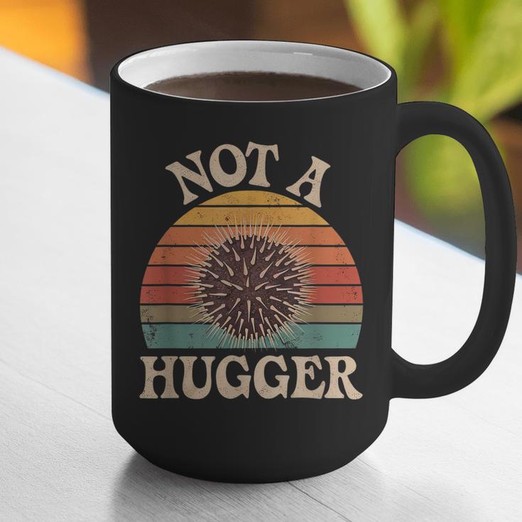 Not A Hugger Retro Sea Urchin Sarcastic Introvert Graphic Print Coffee Mug Not A Hugger Retro Sea Urchin Sarcastic Introvert Graphic Print Coffee Mug