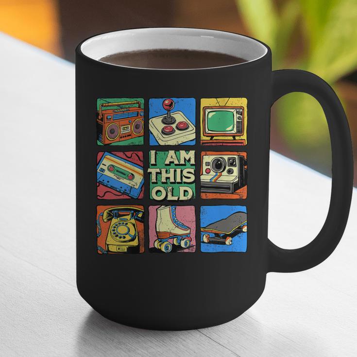 I Am This Old Retro Vintage Nostalgia 80s 90s Cassette Tape Graphic Print Coffee Mug I Am This Old Retro Vintage Nostalgia 80s 90s Cassette Tape Graphic Print Coffee Mug