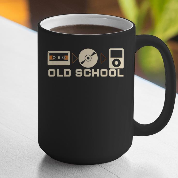 Old School Music Evolution Tape CD Retro Nostalgia Graphic Print Coffee Mug Old School Music Evolution Tape CD Retro Nostalgia Graphic Print Coffee Mug
