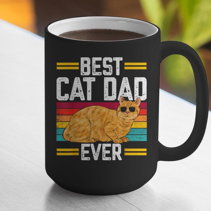 Orange Cat Best Cat Dad Ever Orange Tabby Cat Graphic Print Coffee Mug