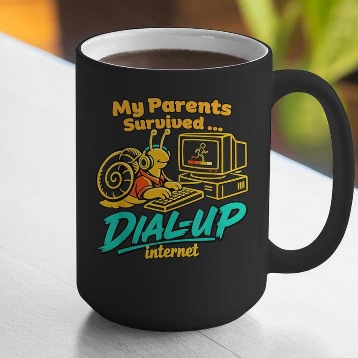 My Parents Survived Dial Up Internet Nostalgia 90s Graphic Print Coffee Mug