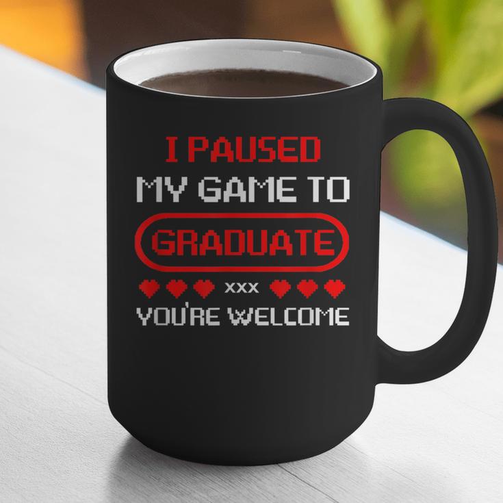 I Paused My Game To Graduate Graduation Graphic Print Coffee Mug