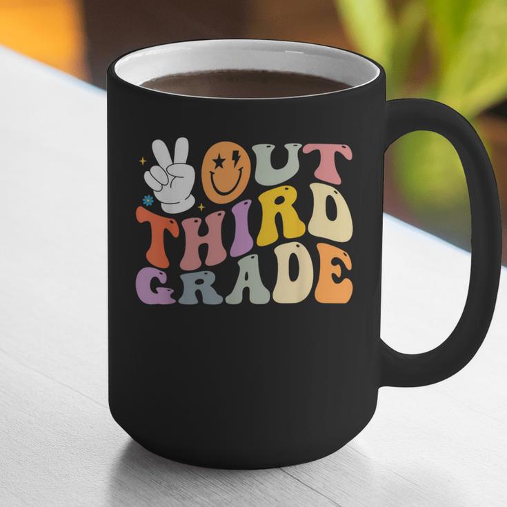 Peace Out Third 3rd Grade Graduation Graduate Class Of 2025 Graphic Print Coffee Mug