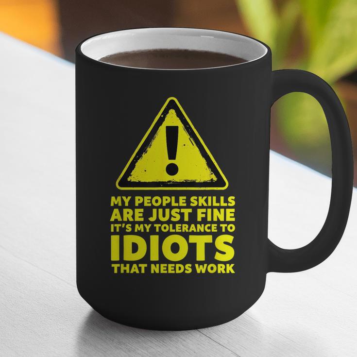 My People Skills Are Just Fine Sarcastic Introvert Graphic Print Coffee Mug My People Skills Are Just Fine Sarcastic Introvert Graphic Print Coffee Mug