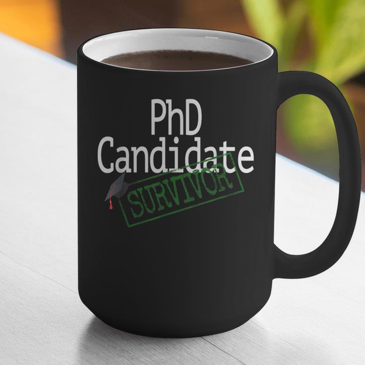 PhD Candidate Survivor Medical Doctors Graduation Doctor Graphic Print Coffee Mug