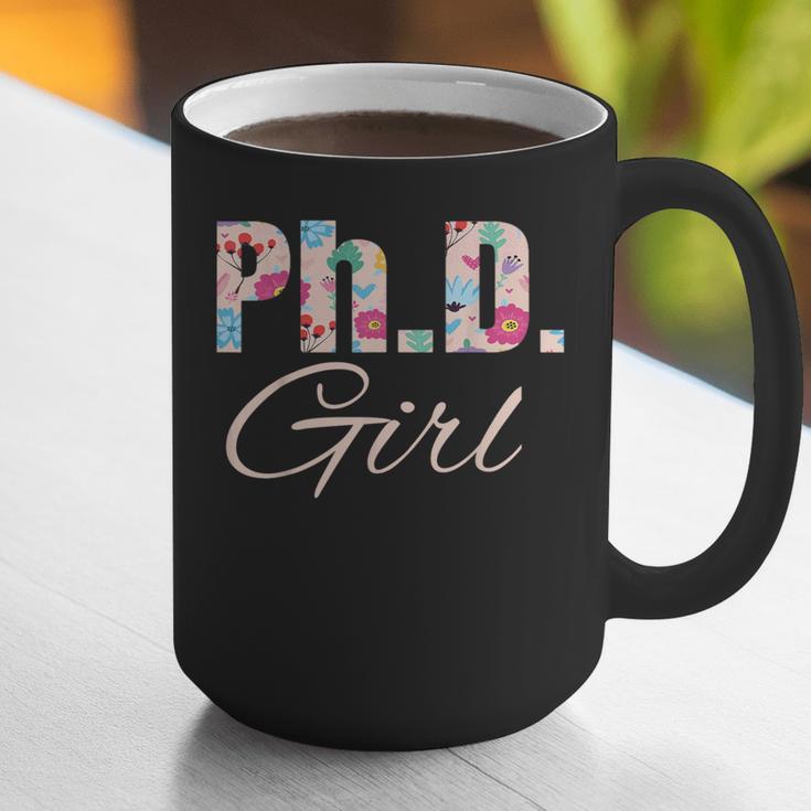 PhD Girl Doctorate Degree Graduation Women Her Psychology Graphic Print Coffee Mug