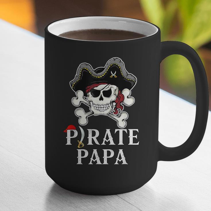 Pirate Papa Costume Jolly Roger Crossbones Pirate Dad Graphic Print Coffee Mug