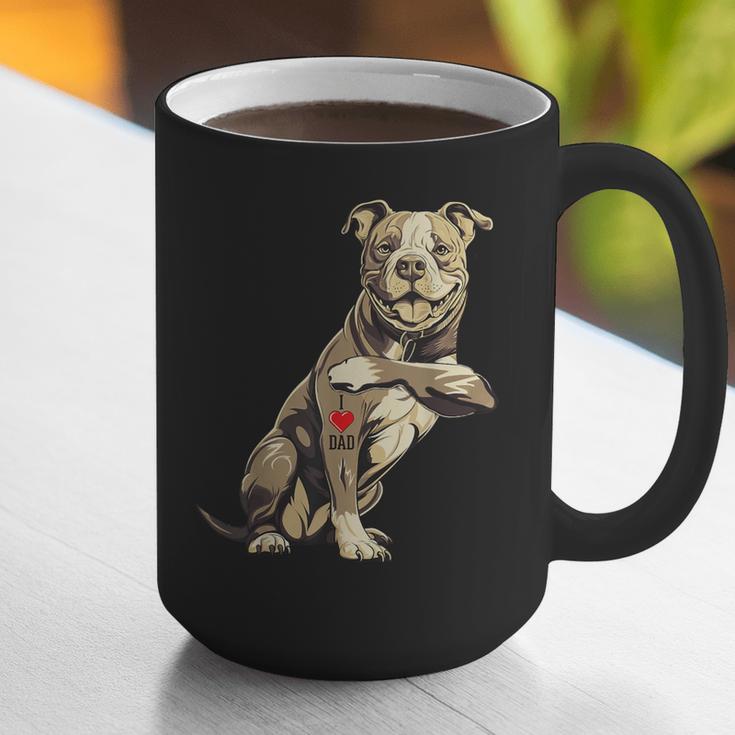 Pitbull I Love Dad Pit Bull Terrier Pettie Dog Owner Father Graphic Print Coffee Mug Pitbull I Love Dad Pit Bull Terrier Pettie Dog Owner Father Graphic Print Coffee Mug