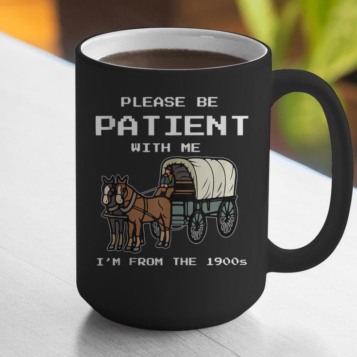 Please Be Patient I'm From The 1900s Amish Wagon & Vintage Graphic Print Coffee Mug