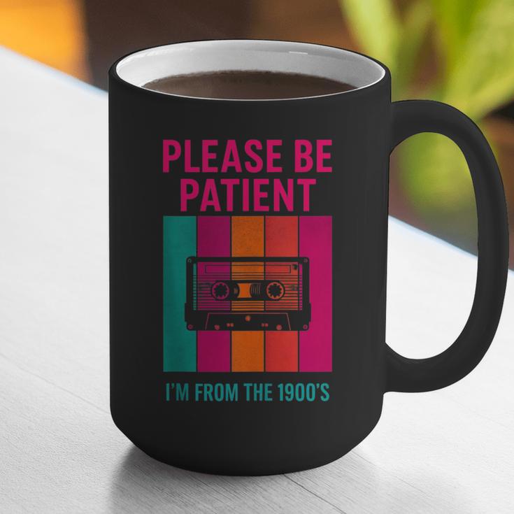 Please Be Patient I'm From The 1900s Retro Cassette Tape Graphic Print Coffee Mug