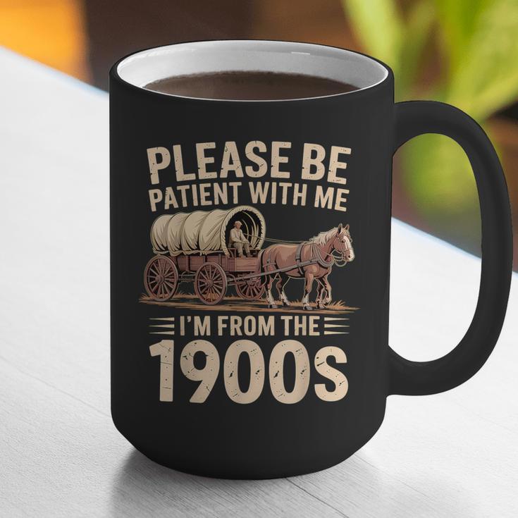 Please Be Patient With Me I'm From The 1900s Retro Humor Graphic Print Coffee Mug Please Be Patient With Me I'm From The 1900s Retro Humor Graphic Print Coffee Mug