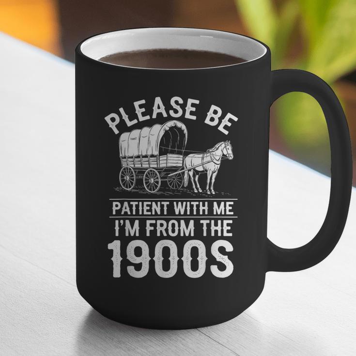 Please Be Patient I'm From The 1900s Vintage Humor 90s Kids Graphic Print Coffee Mug