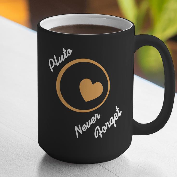 Pluto Never Forget Space Nostalgia Planetary Humor Graphic Print Coffee Mug