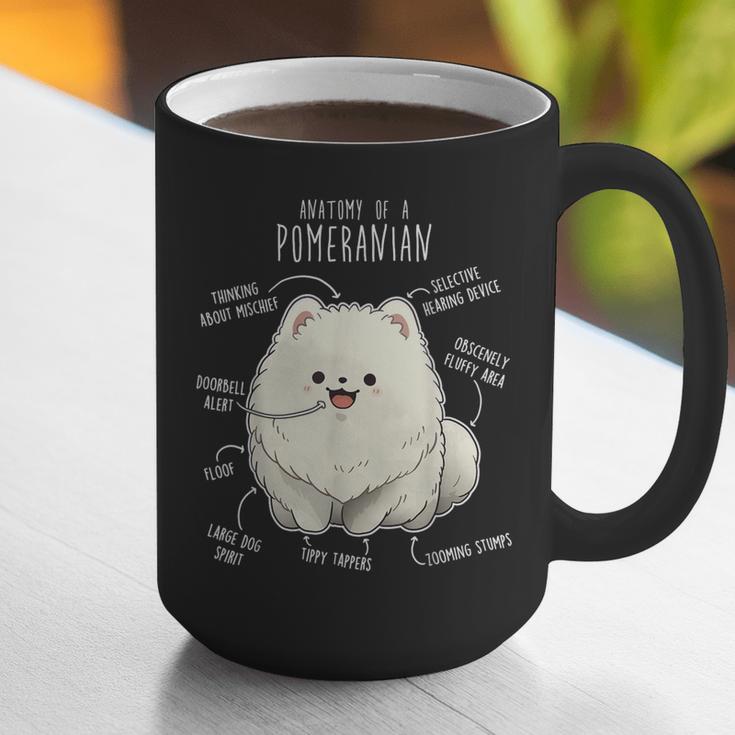 Pomeranian Anatomy Cute Pet Pom Mom Dog Dad For Men Women Girls Kids Graphic Print Coffee Mug