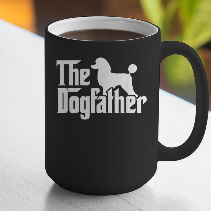 Poodle The Dogfather Cool Dog Daddy Dad Papa Father Men Kids Graphic Print Coffee Mug