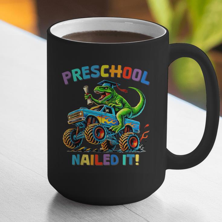 Preschool Graduation Monster Truck Dinosaur Boys Dino Tee Graphic Print Coffee Mug
