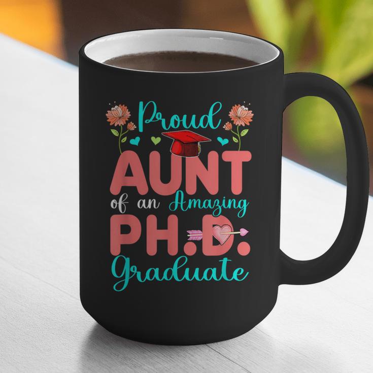 Proud Aunt Of An Amazing PhD Graduate Family Graduation Graphic Print Coffee Mug