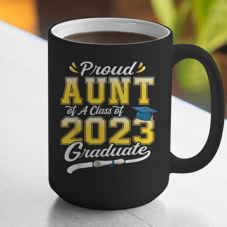 Proud Aunt Of a Class Of 2023 Graduate Senior Graduation Graphic Print Coffee Mug