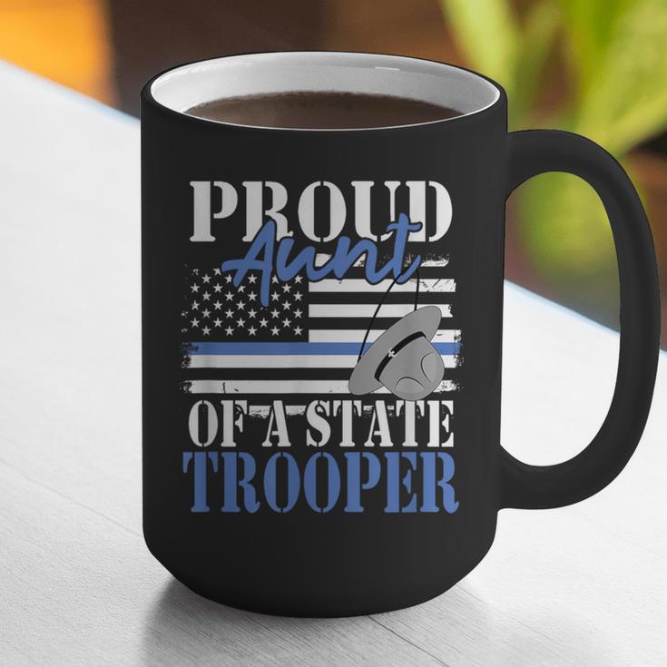 Proud Aunt Of a State Trooper Police Officer Graduation Graphic Print Coffee Mug