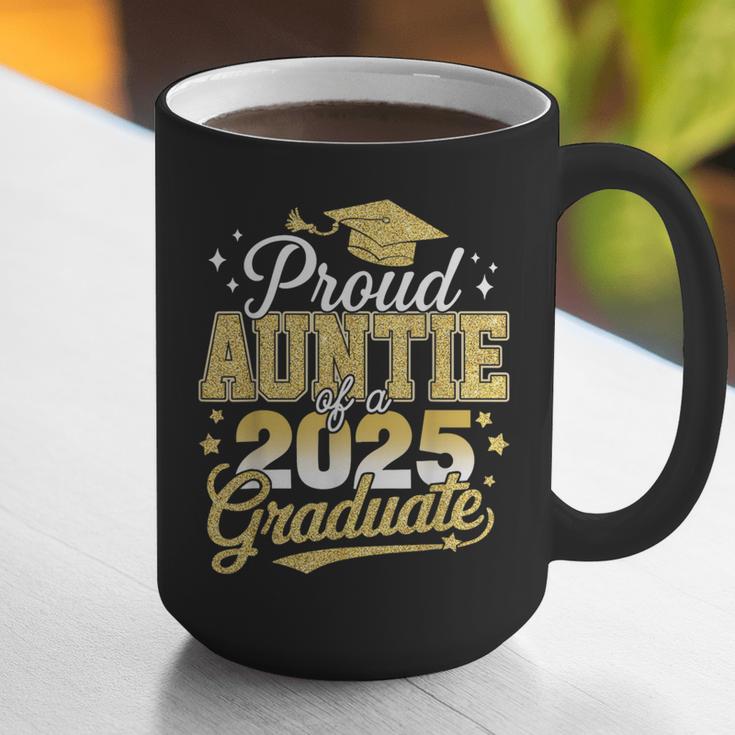 Proud Auntie Of A Class Of 2025 Graduate Senior Graduation Graphic Print Coffee Mug
