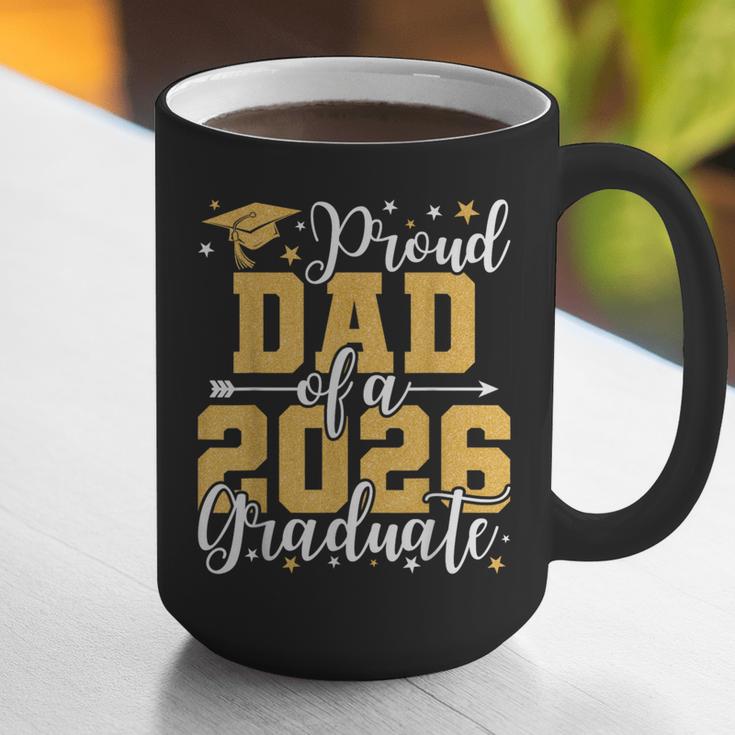 Proud Dad Of A 2026 Graduate Senior Graduation Class Of 2026 Graphic Print Coffee Mug