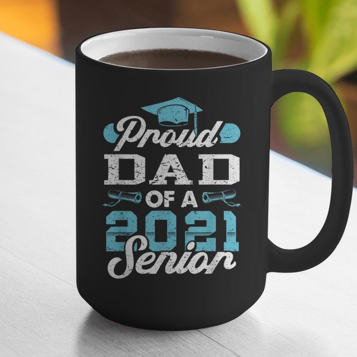 Proud Dad Of a Class Of 2021 Senior Graduate Graduation Graphic Print Coffee Mug