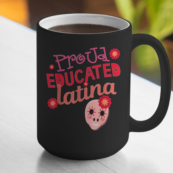 Proud Educated Latina Graduation Masters Degree PhD Graphic Print Coffee Mug