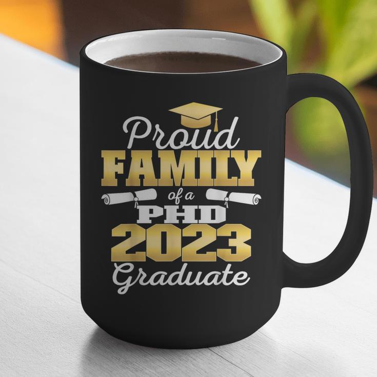 Proud Family Class Of 2023 PHD Graduate Doctorate Graduation Graphic Print Coffee Mug