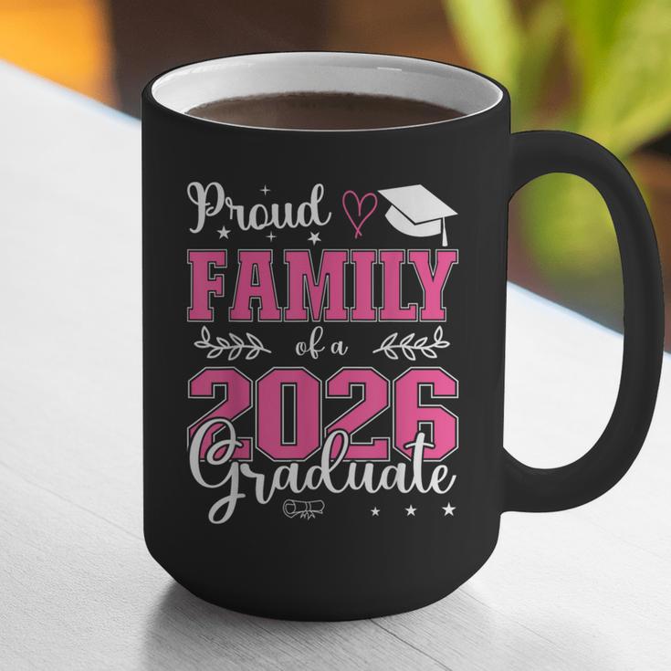 Proud Family Of a Class Of 2026 Graduate For Graduation Graphic Print Coffee Mug
