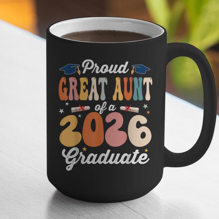 Proud Great Aunt Of a Class Of 2026 Graduate Graduation Graphic Print Coffee Mug
