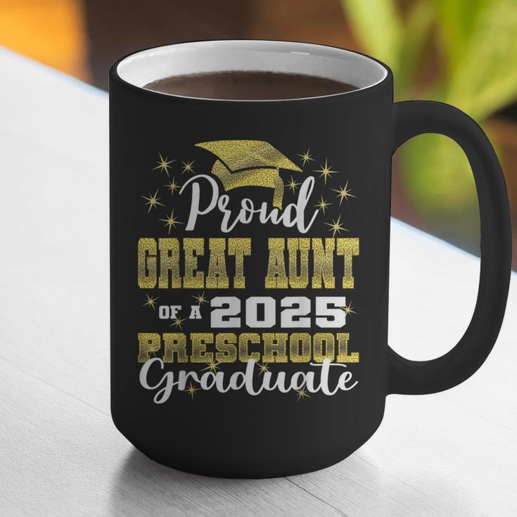 Proud Great Aunt Of Preschool Graduate 2025 Graduation Graphic Print Coffee Mug