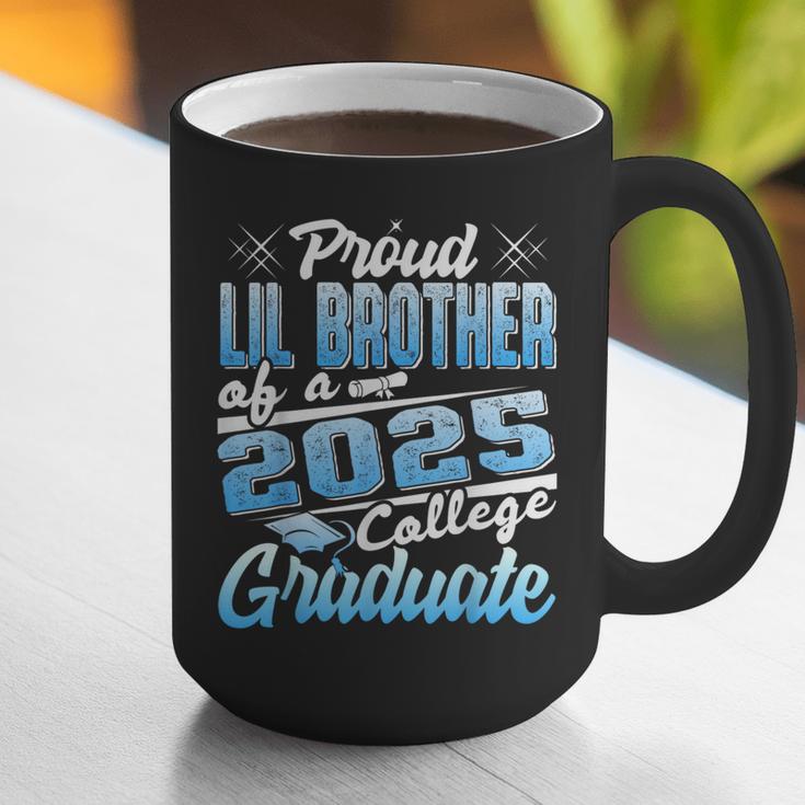 Proud Lil Brother Of 2025 Graduate College Shirt Graduation Graphic Print Coffee Mug