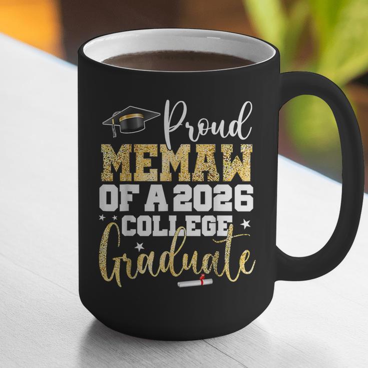 Proud Memaw Of 2026 Graduate College Graduation Graphic Print Coffee Mug