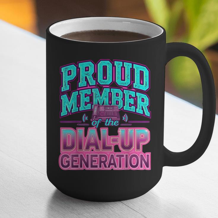 Proud Member Of The Dial Up Club Tech Nostalgia Top Graphic Print Coffee Mug