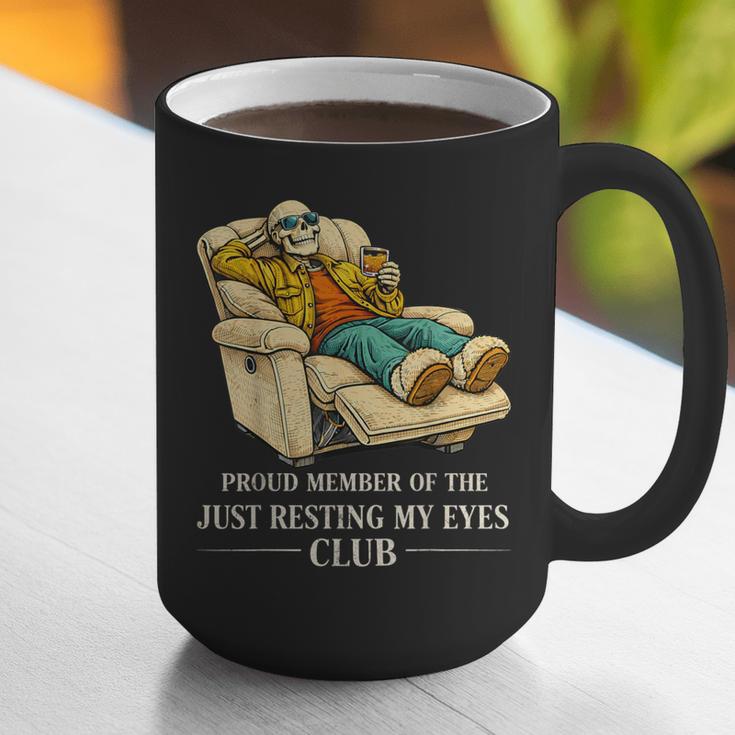 Proud Member Of The Just Resting My Eyes Club Dad Graphic Print Coffee Mug